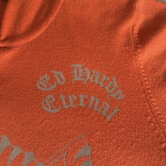 Ed Hardy by Christian Audigier Womans Zipped Hoodie with Butterflies. Size M. - Picture 2 of 13